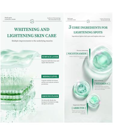 Go Ho Dark Spots Corrector - Vitamin C & B5 Skin Whitening Cream for Body & Intimate Areas Dark Spot Remover for Face - 1.7oz - Buy Online on GoSupps.com