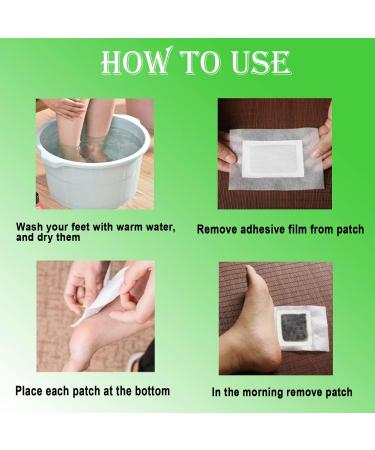 Detoxification Plaster for Feet - 100 Natural Deep Cleansing Foot Pads | Stress Relief & Deep Sleep | Adhesive Foot Care Solutions - Buy Online on GoSupps.com
