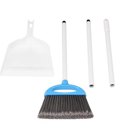 Amazon Basics Blue and White Dustpan Broom Set - Efficient Cleaning Tool - Buy Online on GoSupps.com