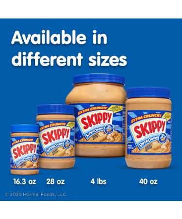 SKIPPY Super Chunky Peanut Butter 40oz Twin Pack - Creamy Spread for Delicious Snacks - Buy Online on GoSupps.com
