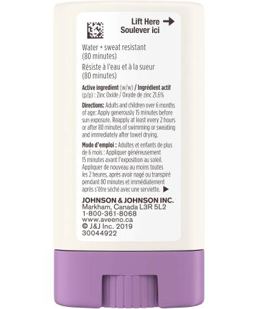 Aveeno Baby Sensitive Skin Mineral sunscreen stick Spf 50 With 100% Zinc Oxide for Face & Body Sweat- & Water-resistant Kids sunscreen stick Travel Size 13 Grams - Buy Online on GoSupps.com