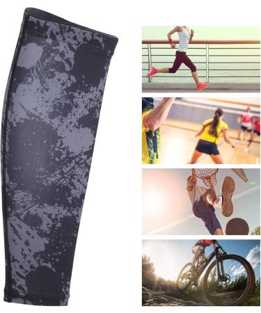 Calf Guard Great Elastic Calf Compression Sleeves Graffiti for Running Travel Cycling Sports(L) - Buy Online on GoSupps.com
