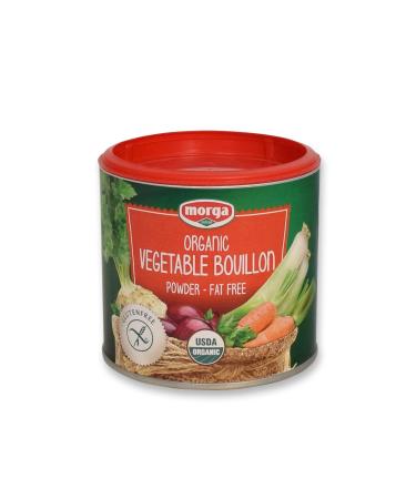 Morga |USDA-ORGANIC| - Vegetable Bouillon Powder  (5.3oz/150g)  Vegan | Vegetarian | Bullion | Broth | Stock | Base | Soup | Cubes | Herbs | Seasoning | Packets 5.3 Ounce (Pack of 1)