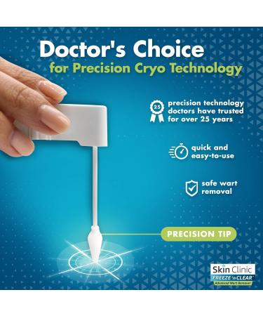 Skin Clinic FREEZE n CLEAR Advanced Wart Remover - #1 Wart Removal Technology | 12 Precision Applicators - Buy Online on GoSupps.com
