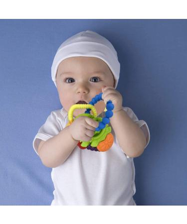 Baby Teething Toys 4 PCS BPA Free Silicone Baby Teethers  Freezer Safe Organic Infant Teething Toys Soft & Textured for Natural Brain Development - Buy Online on GoSupps.com