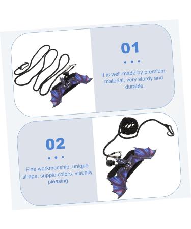 POPETPOP 1 Set Lizard Leash Blue Vest Amphibia Gecko Vest Harness Lizard Leash and Harness Reptile Harness Outdoor Reptiles Strap Outdoor Lizard Strap Animal Purple 17X7X0.1CM Purple - Buy Online on GoSupps.com