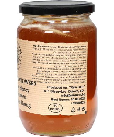 900 g Organic Raw Wildflowers and Herbs Blossom Bee Honey - Raw Farm 900 g (Pack of 1) - Buy Online on GoSupps.com