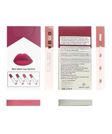 4 Colors Waterproof Matte Lipstick Set - Durable Velvet Lip Gloss | Non-Stick Fade-Resistant Cosmetics - Buy Online on GoSupps.com