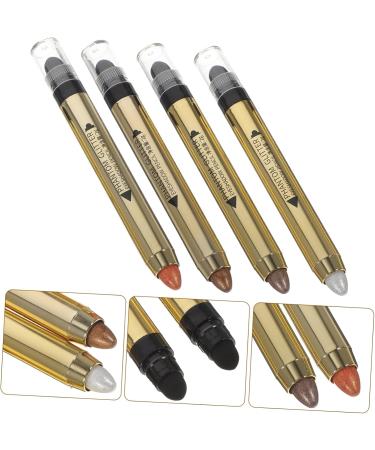 DOITOOL 4pcs Highlighter Eyeshadow Pencil Crayons Glitter Eyeshadow Stick Eye Shadow Cosmetics Trimming Glo - Buy Online on GoSupps.com