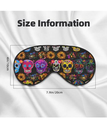 Rose Skull Soft Sleep Eye Mask | Breathable Female Eye Patch for Travel & Relaxation - Buy Online on GoSupps.com