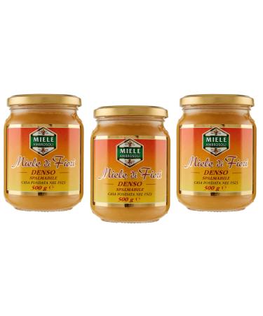 Ambrosoli Dense Flower Honey Spalmabile Lot of 3 jars of dense honey 500 g