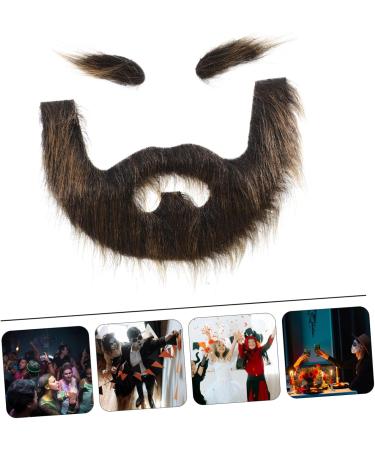 FOMIYES 4 Sets Beard Dress up Jesus Beard Wizard Beard Full Beard Mustache Beards for Costumes Plush 20.00X13.00X0.50CMx4pcs Multix4pcs - Buy Online on GoSupps.com