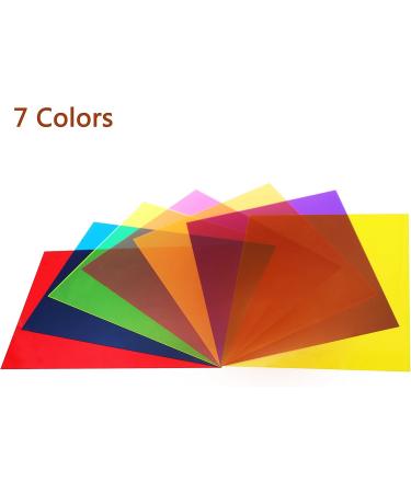 14 Pack Colored Overlays Transparency Color Film Plastic Sheets - 8.5 x 11 Inch - 7 Assorted Colors - Buy Online on GoSupps.com