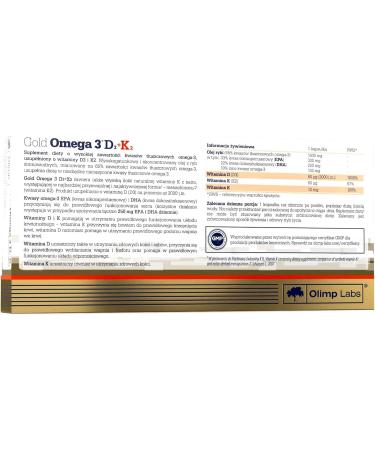  T-Nutrition Goldd OMEGA 3 D3 500 IU + K2 Capsules | EPA DHA Fish Oil | Pureest Source for Omega Fatty Acids (90 Capsules) - Buy Online on GoSupps.com