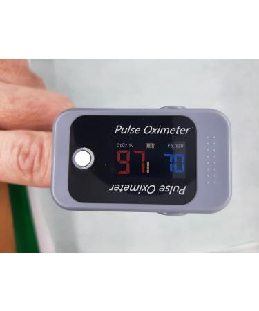 Buy Fingertip Pulse Oximeter - Heart Rate Monitor & Digital Blood Oxygen Saturation Monitor | Fast International Shipping - Buy Online on GoSupps.com