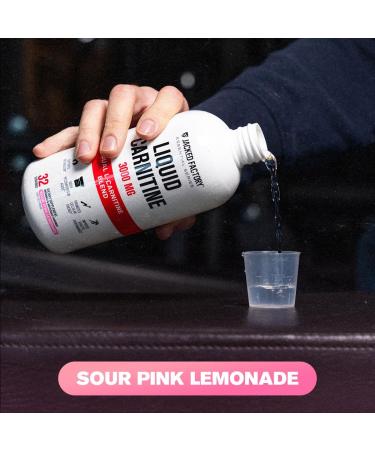 Jacked Factory Liquid L-Carnitine 3000 L Carnitine Supplement for Men & Women - Supports Metabolism Body Recomposition Cellular Energy & Athletic Performance - 32 Servings Sour Pink Lemonade 16 Fl Oz (Pack of 1) - Buy Online on GoSupps.com