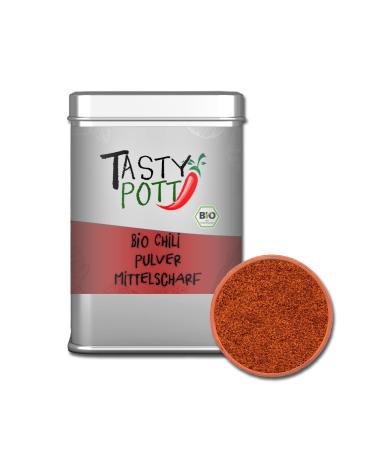 Jeske Sports Supplies Tasty Pott Chili spices spice mixtures spicy sharp spices spices chili powder spicy kitchen Bio chili powder medium spicy 80 g