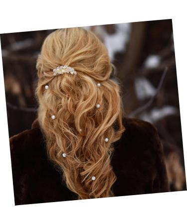 Angoily 1pc Comb Wedding Hair Clips for Hair Decorations Gold Tiara Bridal Hair Clip Metal Hair Barrettes Prom Tiara Rhinestone Headpiece Pearl Crystal Brooch Rhinestone Bride - Buy Online on GoSupps.com