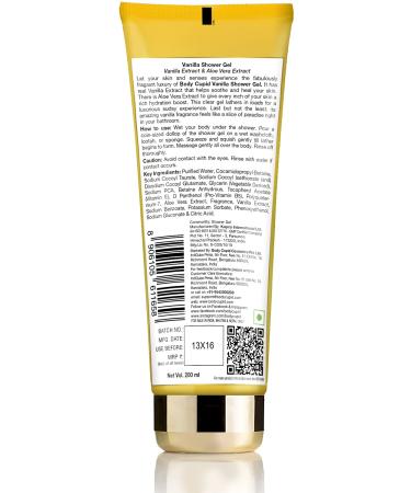 Vanilla Shower Gel 200ml - Nourishing & Refreshing Body Wash for All Skin Types | International Shipping Available - Buy Online on GoSupps.com