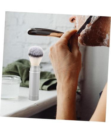 Premium Men's Beard Brush - SESESFOUFU Razor Brush for Mustache & Travel - Metal Cleaning Brush for Grooming - Buy Online on GoSupps.com