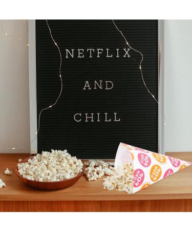 HOMSFOU 50pcs Popcorn Bag Candy Bags Disposable Food Storage Bags Pastry Bags Cookies Bags Disposable Popcorn Boxes Party Gift Mini Gift Bags Treat Cone Bags Child Cardboard Paper Snack 20X15.5CM As Shown - Buy Online on GoSupps.com