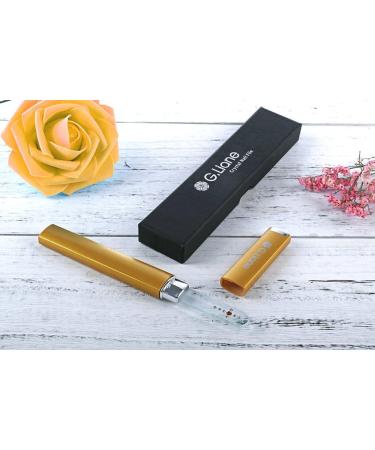 G.Liane Glass Manicure File with Genuine Qualified Crystals Shape and Smooth Nail File Tool with Case Best for Gentle & Safe Nail Care Kit for Beautiful Fingernails (Gold Cross) - Buy Online on GoSupps.com