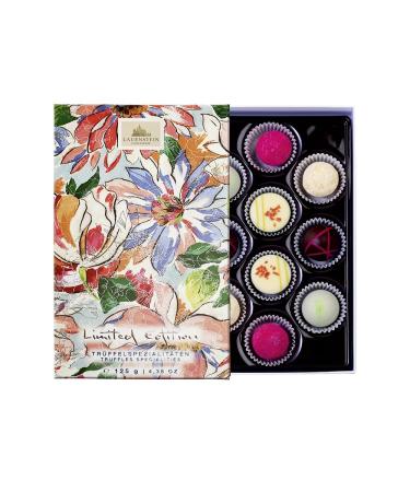 Lauensteiner fruity chocolates |10 chocolates with alcohol - limited edition flower magic |125g fruity truffle and chocolates 5 times sorted |Ideal chocolate gift for every occasion