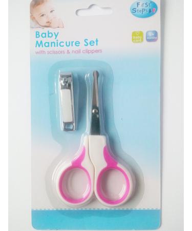 First Steps Baby Manicure Set with Scissors & Nail Clippers