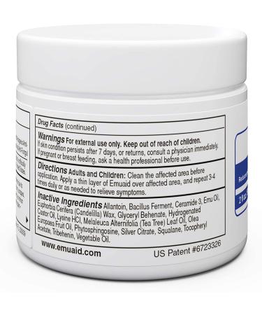 EMUAID Ointment - Eczema Cream | Regular Strength Treatment for Athletes Foot, Psoriasis, Jock Itch, Anti Itch, Rash, Shingles and Skin Yeast Infection - Buy Online on GoSupps.com
