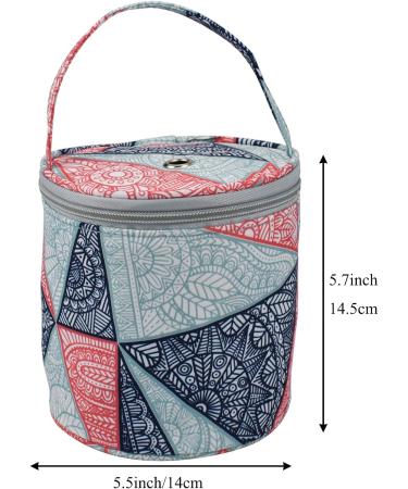 Coopay Small Yarn Storage Bag Mini Knitting Bag Yarns Drum Case for Carry Yarn Ball Crochet Kits Knitting Supplies and Sewing Accessories for Beginner Crocheter and Crafter Blue - Buy Online on GoSupps.com