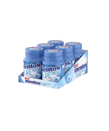 Mentos - Chewing Gum Mentos Pure Fresh Mint Fragrance - Sugar-free Chewing Gum - Long Lasting - Fresh Breath - 6 Boxes of 30 Sugars