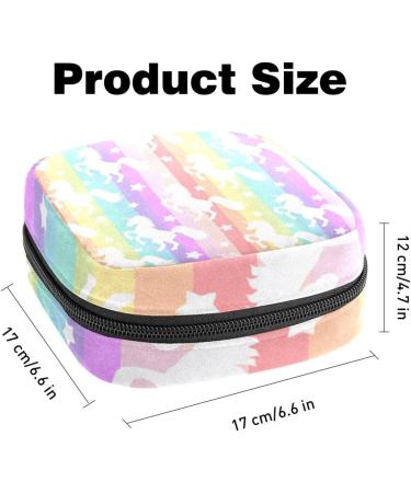 Colorful Art Women's Menstrual Cup Bag with Zipper | Large Multicolored Hahn Design | Ideal for Period Inserts Tampons & More - Buy Online on GoSupps.com