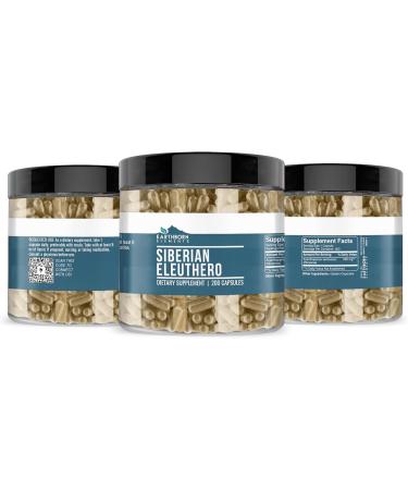 Earthborn Elements Siberian Eleuthero 200 Capsules Pure & Undiluted No Additives 200 Count (Pack of 1) - Buy Online on GoSupps.com