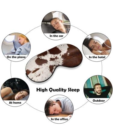 Cowhide Sleep Eye Mask for Men/Women/Kids | Soft Skin-Friendly Eye Sleeping Mask - 100% Light Blocker for Home/Travel/Office - Buy Online on GoSupps.com