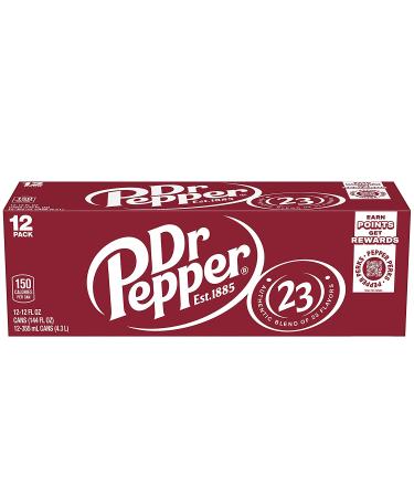 Dr Pepper Soda 12 fl oz Cans 12 Pack - Original Refreshing Beverage - Buy Online on GoSupps.com