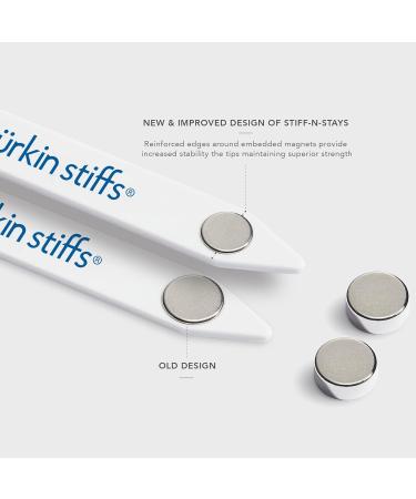 Stiff-N-Stay Plastic Magnetic Collar Stays by W rkin Stiffs - Durable & Adjustable One Size - Perfect for Every Collar - Buy Online on GoSupps.com