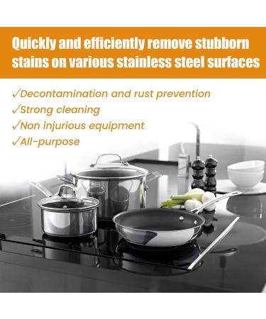 Stainless Steel Paste Cleaner - Cleaning Paste Multipurpose Stainless Steel Cleaner Household Kitchen Simple Safe And Effective Cookware Rust Removal Cleaner For Sinks Pots Faucets - Buy Online on GoSupps.com