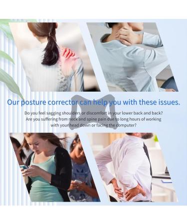 Posture Corrector for Men & Women | Adjustable Back Brace for Neck & Lower Back Pain Relief - Buy Online on GoSupps.com
