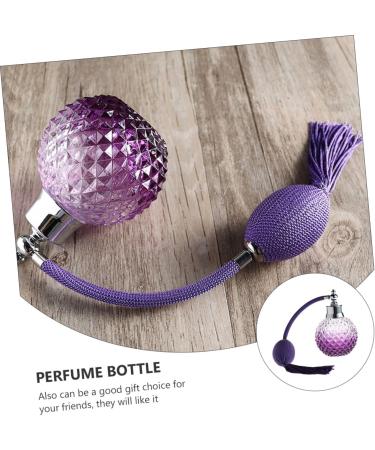 FRCOLOR air bag perfume bottle perfume pumper spray bottle mister Vintage Crystal Perfume spray perfume vials scented lotion scent bottle small travel aromatic purple Glass storage bottle - Buy Online on GoSupps.com