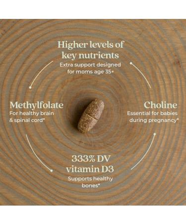 New Chapter Prenatal Vitamins One Daily Prenatal Multivitamin Enhanced for Age 35+ with Methylfolate + Choline for Healthy Mom & Baby Gluten Free & Non-GMO- 90 ct 90 Count (Pack of 1) - Buy Online on GoSupps.com