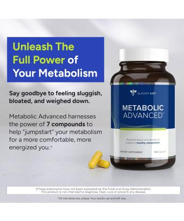 Gundry MD Metabolic Advanced Nutrient Blend with Berberine to Support Healthy Metabolism 120 Capsules - Buy Online on GoSupps.com