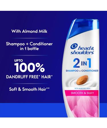 Buy Head & Shoulders Smooth and Silky 2-in-1 Anti Dandruff Shampoo + Conditioner 180ml | International Shipping Available - Buy Online on GoSupps.com