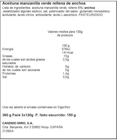 Serpis Oliven gef llt mit Anchovis - 3 x 120 g | Internationale Lieferung | Hochwertige Snacks Online - Buy Online on GoSupps.com