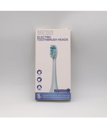 Redtron Replacement Brush Heads - 8 Pack Compatible with Philips ProResults FlexCare & More | Plaque Defense Toothbrush Heads - Buy Online on GoSupps.com