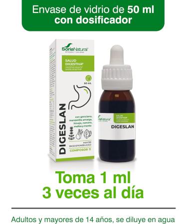 Soria Natural Composor 11 Digeslan Complex with gentian bitter chamomile fennel rosemary balm bromelain and mint helps with digestion enzymes with properties of the - Buy Online on GoSupps.com