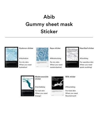 Abib Gummy Sheet Mask with Madecassoside Sticker 27ml (Pack of 10) - Buy Online on GoSupps.com