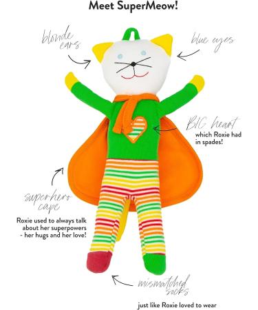 Under the Nile Organic Cotton Roxie Scrappy Cat Lovey - Supermeow Collection - Buy Online on GoSupps.com