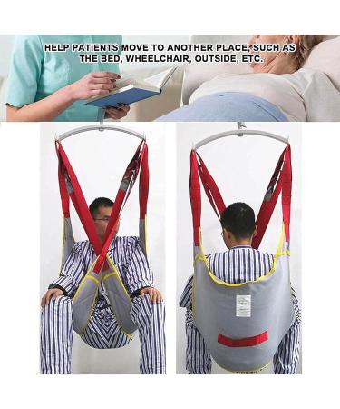 Full Body Sling Patient Lift Bathroom Equipment Mesh Patient Lift Sling with Commode Opening Divided Leg Sling for Disabled for Bed Positioning Lifting and Transfer - Buy Online on GoSupps.com