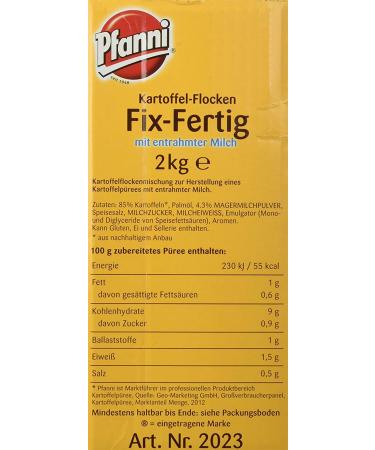Pfanni Potato Fix - Ready Flake Puree with Skimmed Milk | 2 kg Pack | Buy Internationally Online - Buy Online on GoSupps.com