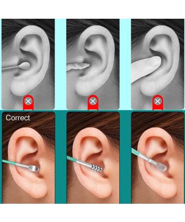 Stainless Steel Earwax Cleaner Tool Set - 2 Sets of 6 in 1 Reusable Ear Wax Removal Tools with Storage Box | Safe Ear Cleaning Solution - Buy Online on GoSupps.com